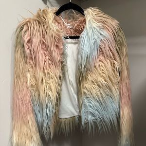 Fun faux fur coat